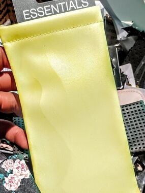 Essentials Lime Green Sunglass Pouch